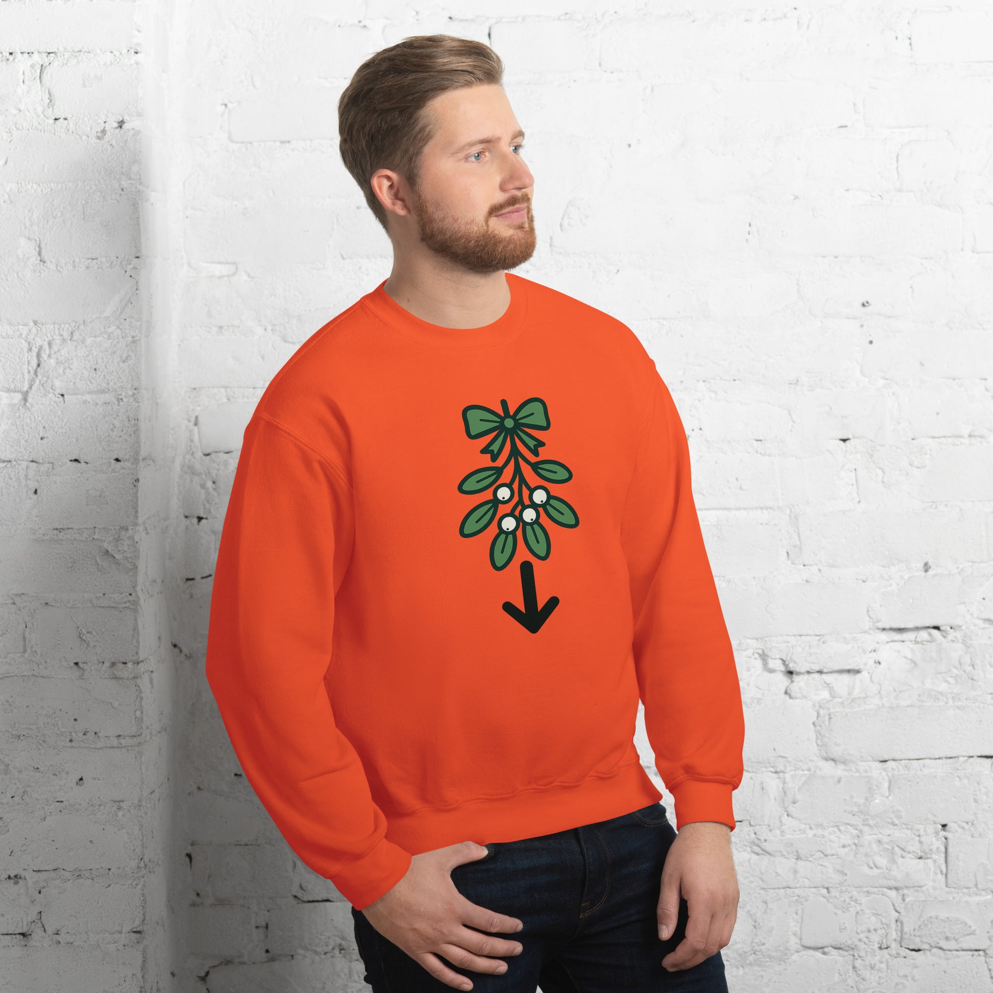 Mistletoe Sweater – Funny Christmas Swinger Holiday Apparel | DK Apparel-DK Apparel