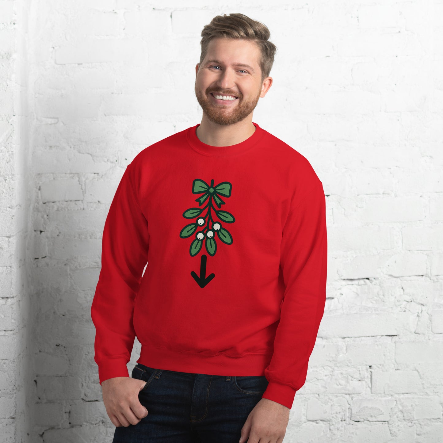 Mistletoe Sweater – Funny Christmas Swinger Holiday Apparel | DK Apparel-DK Apparel