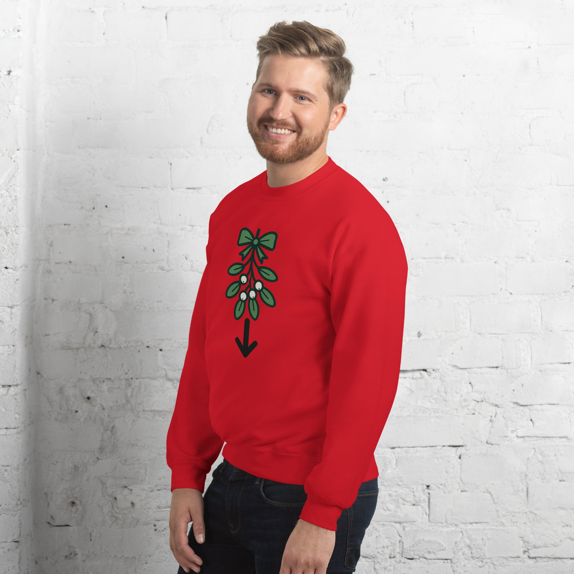 Mistletoe Sweater – Funny Christmas Swinger Holiday Apparel | DK Apparel-DK Apparel