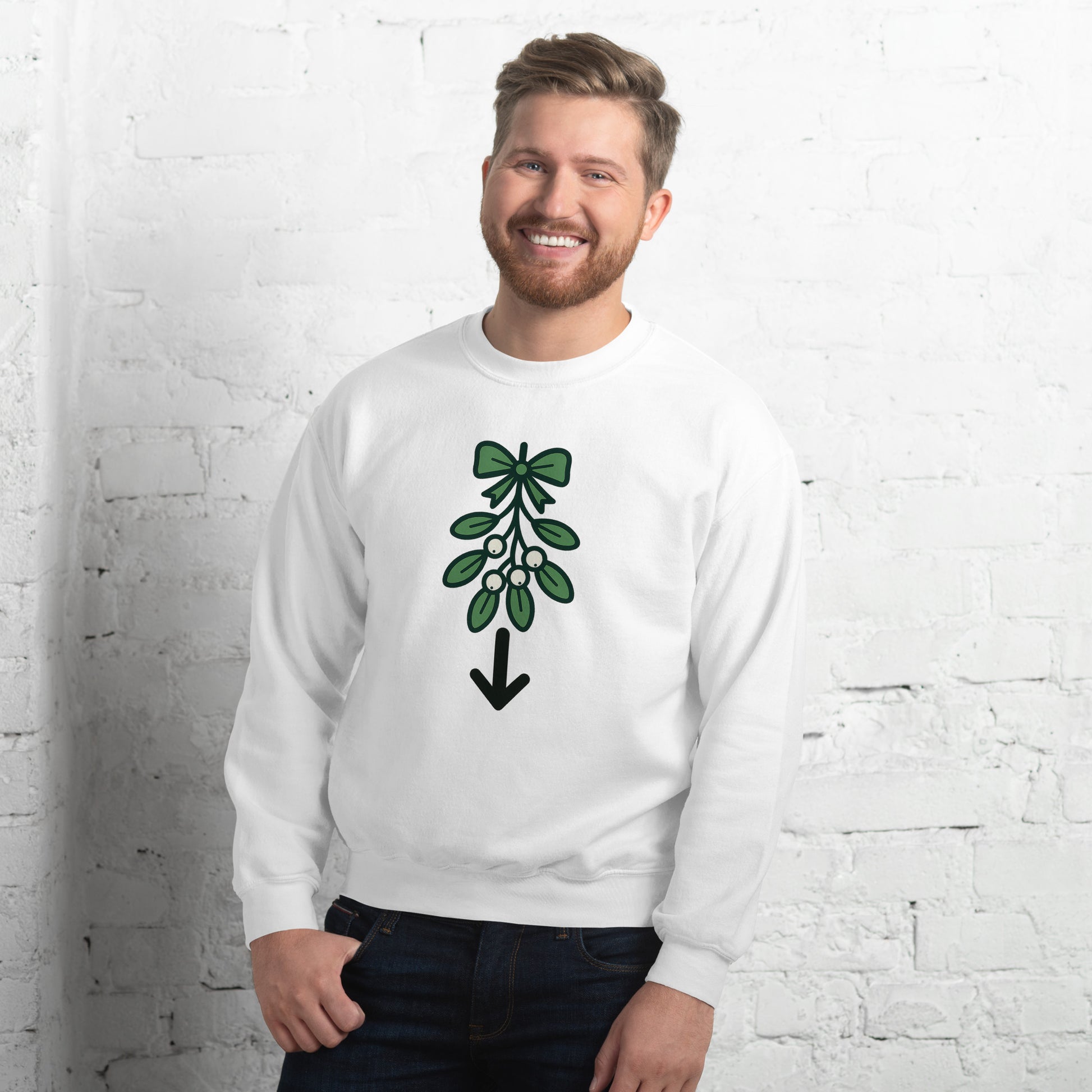 Mistletoe Sweater – Funny Christmas Swinger Holiday Apparel | DK Apparel-DK Apparel