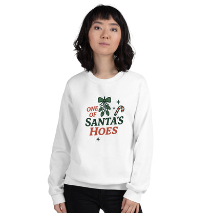 One of Santa’s Hoes Sweater – Funny Christmas Swinger Holiday Apparel | DK Apparel-DK Apparel