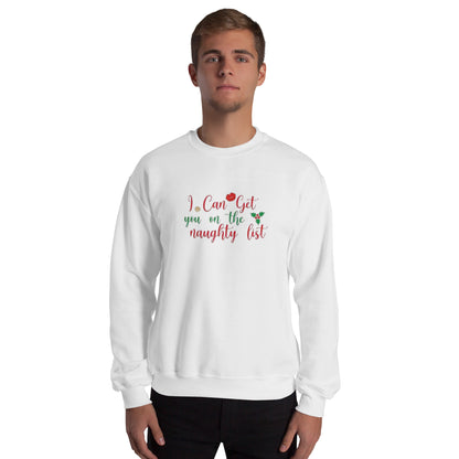 I Can Get You On The Naughty List Sweater – Funny Christmas Swinger Holiday Apparel | DK Apparel-DK Apparel
