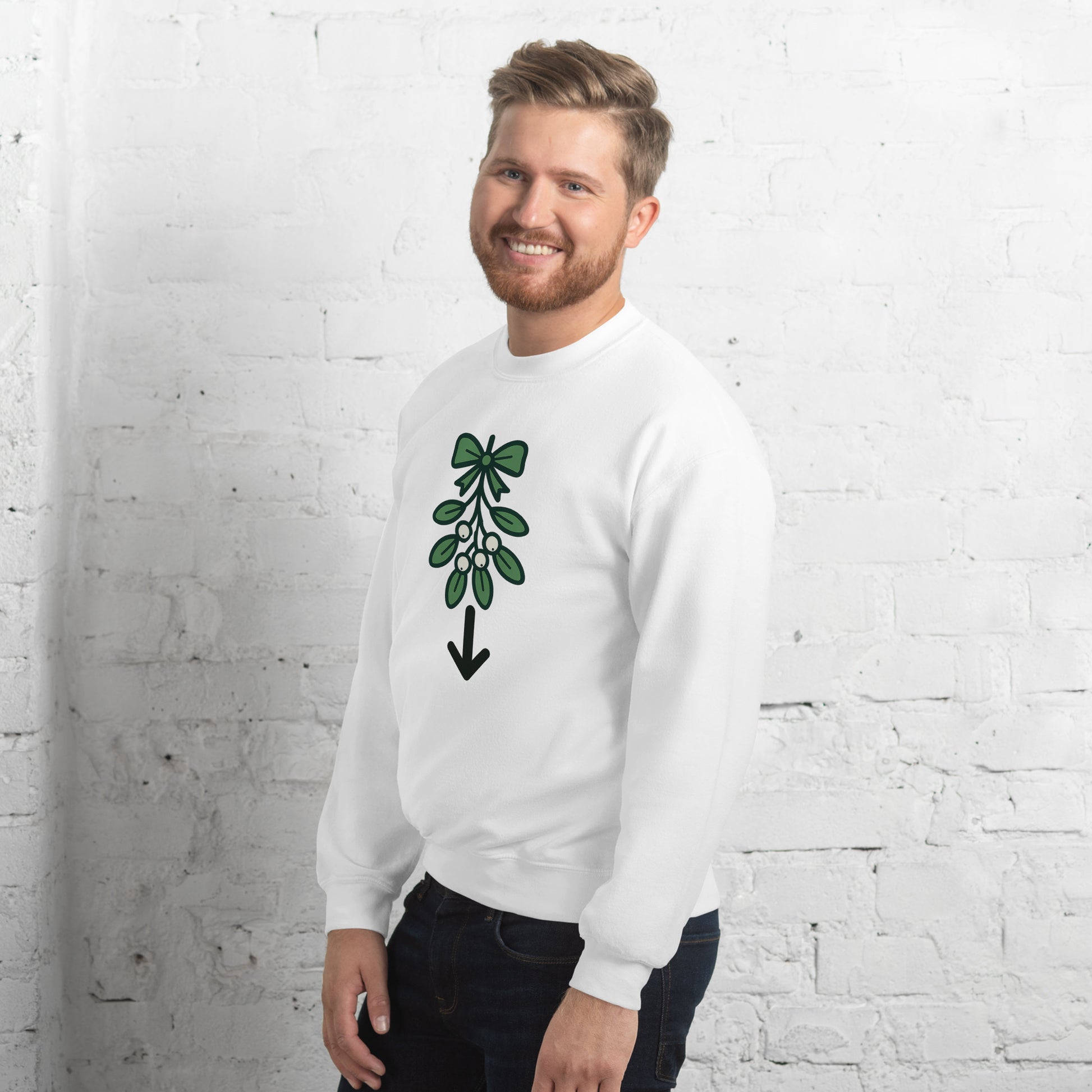 Mistletoe Sweater – Funny Christmas Swinger Holiday Apparel | DK Apparel-DK Apparel
