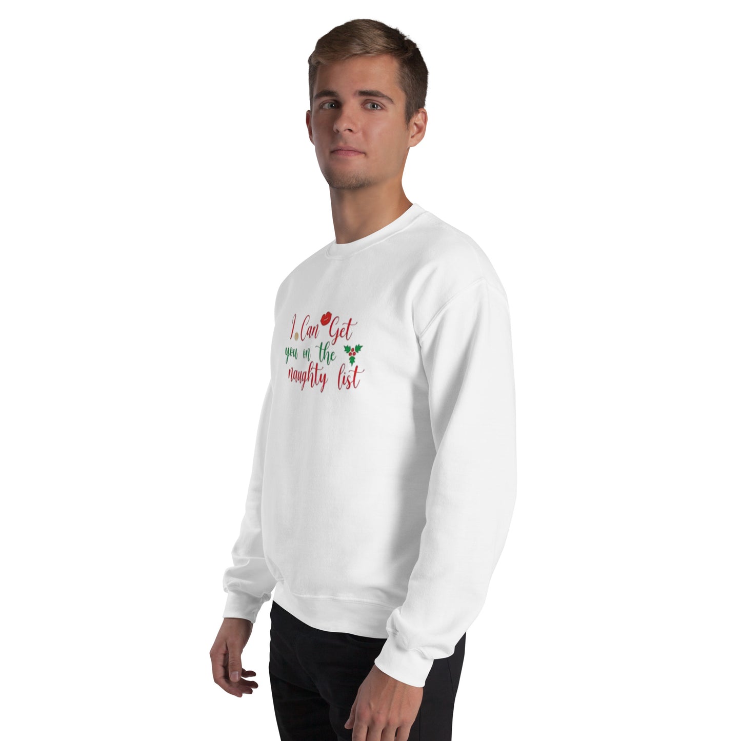 I Can Get You On The Naughty List Sweater – Funny Christmas Swinger Holiday Apparel | DK Apparel-DK Apparel