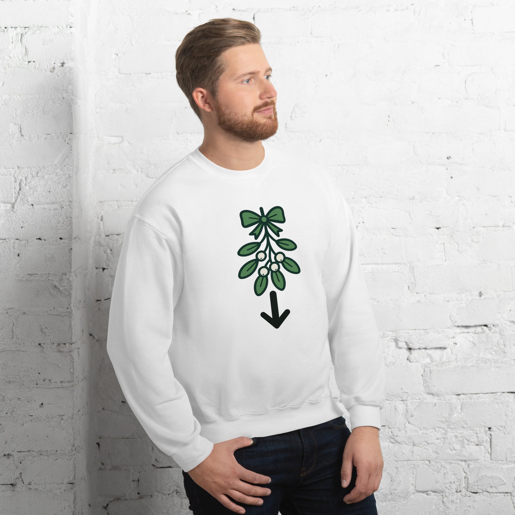 Mistletoe Sweater – Funny Christmas Swinger Holiday Apparel | DK Apparel-DK Apparel