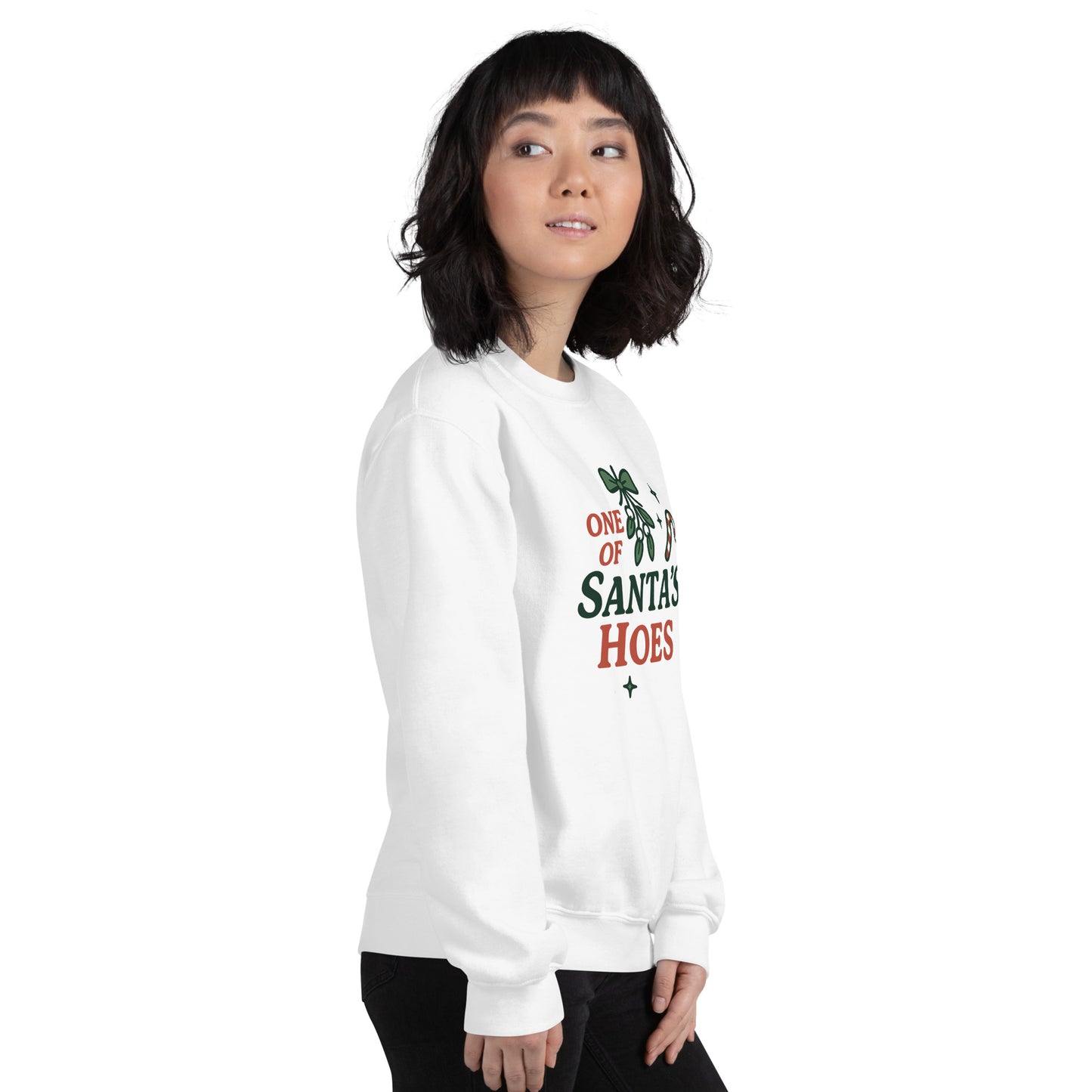 One of Santa’s Hoes Sweater – Funny Christmas Swinger Holiday Apparel | DK Apparel-DK Apparel