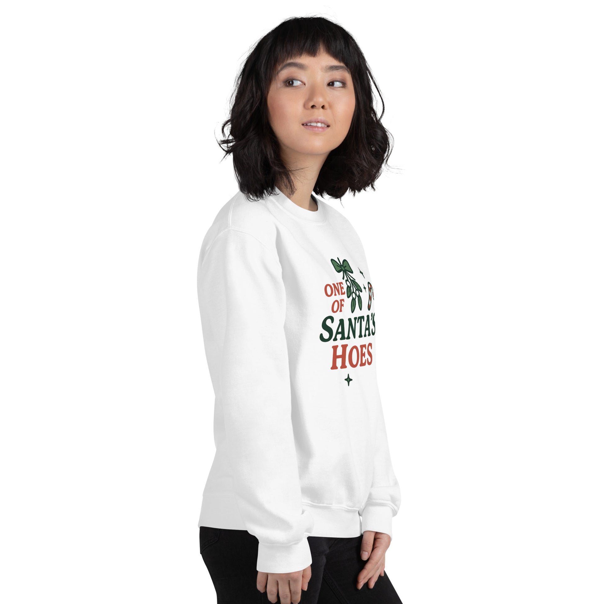 One of Santa’s Hoes Sweater – Funny Christmas Swinger Holiday Apparel | DK Apparel-DK Apparel