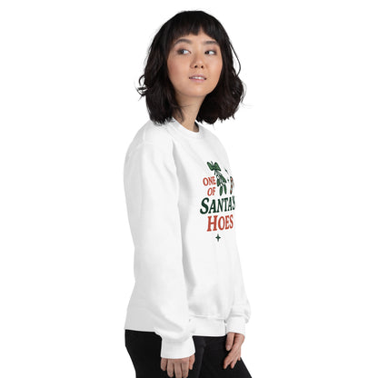 One of Santa’s Hoes Sweater – Funny Christmas Swinger Holiday Apparel | DK Apparel-DK Apparel