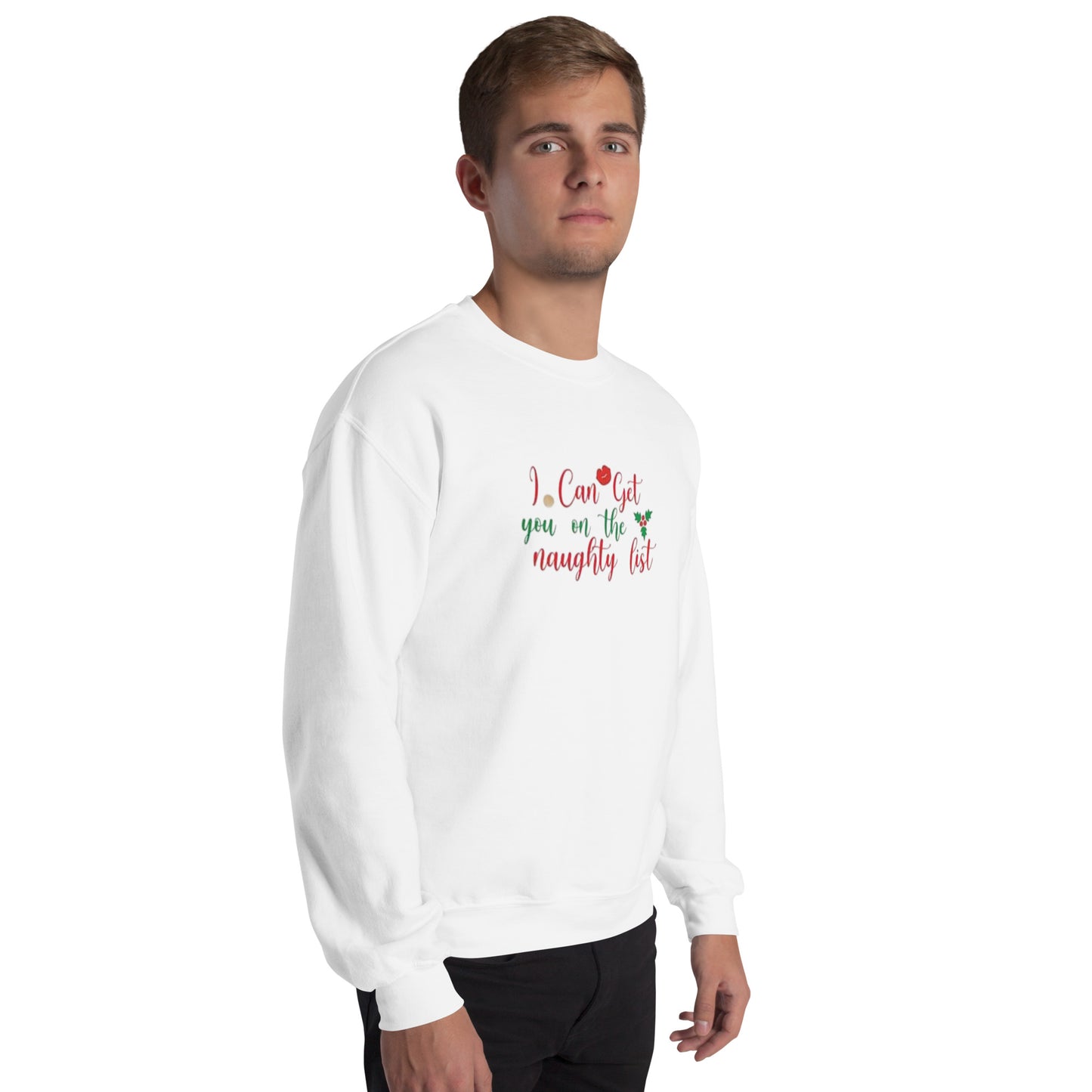 I Can Get You On The Naughty List Sweater – Funny Christmas Swinger Holiday Apparel | DK Apparel-DK Apparel