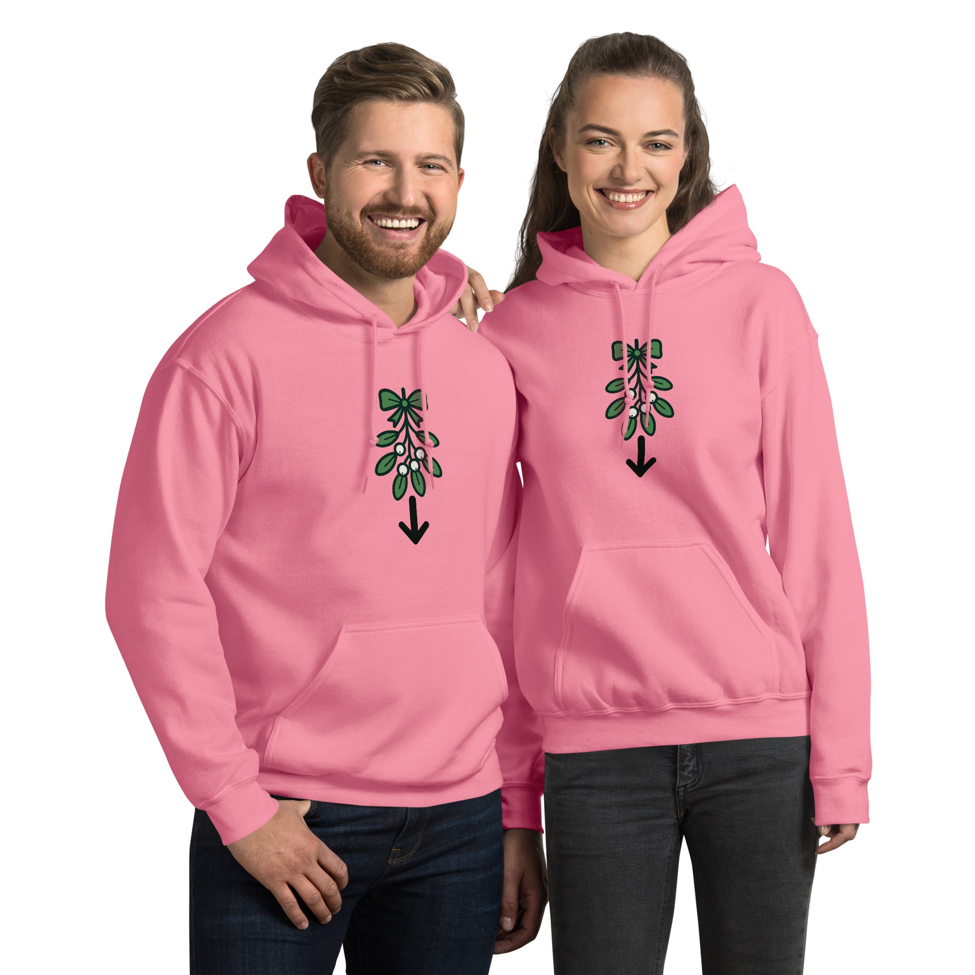 Mistletoe Unisex Hoodie – Funny Christmas Swinger Holiday Apparel | DK Apparel-DK Apparel