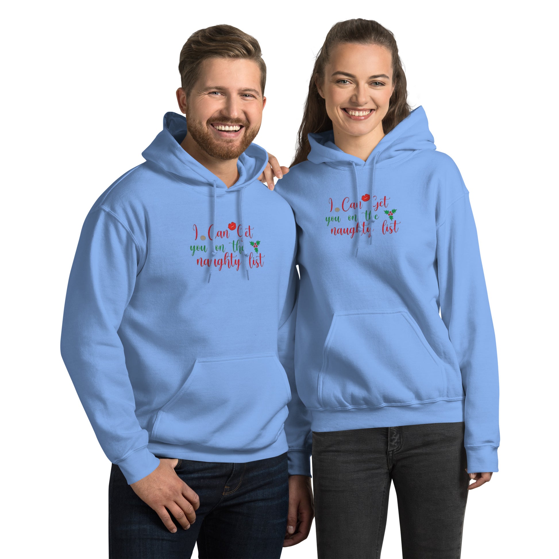 I Can Get You On The Naughty List Hoodie – Funny Christmas Swinger Holiday Apparel | DK Apparel-DK Apparel
