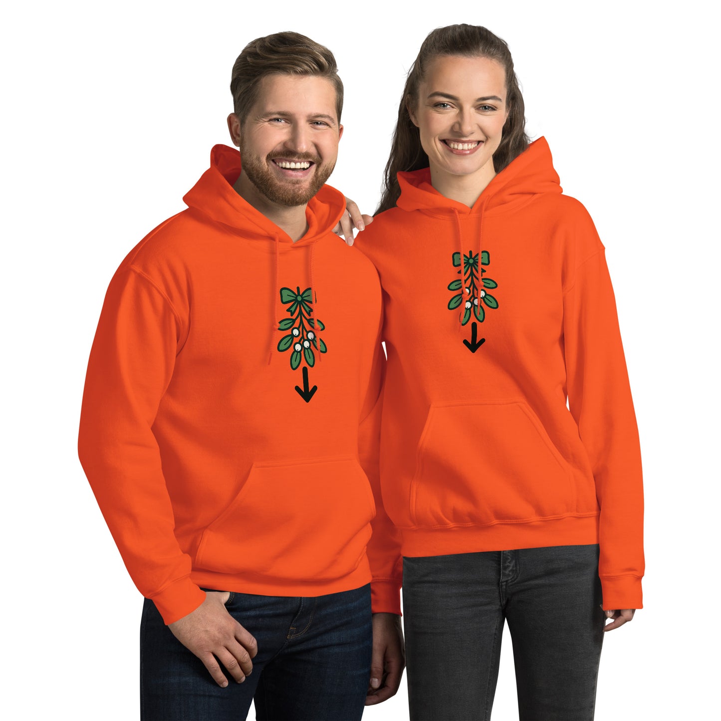 Mistletoe Unisex Hoodie – Funny Christmas Swinger Holiday Apparel | DK Apparel-DK Apparel