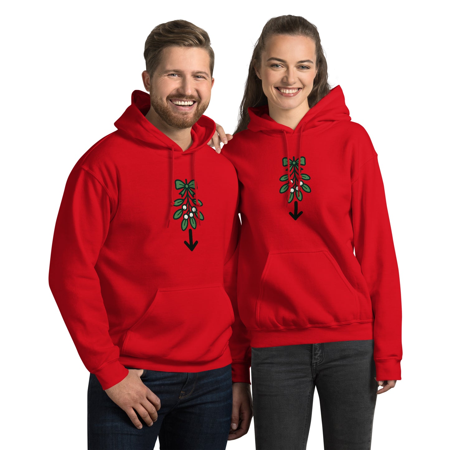 Mistletoe Unisex Hoodie – Funny Christmas Swinger Holiday Apparel | DK Apparel-DK Apparel