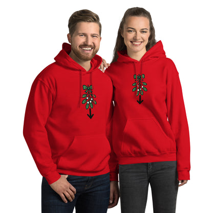 Mistletoe Unisex Hoodie – Funny Christmas Swinger Holiday Apparel | DK Apparel-DK Apparel