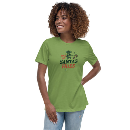 One of Santa’s Hoes Women’s Relaxed Shirt – Funny Christmas Swinger Apparel | DK Apparel-DK Apparel