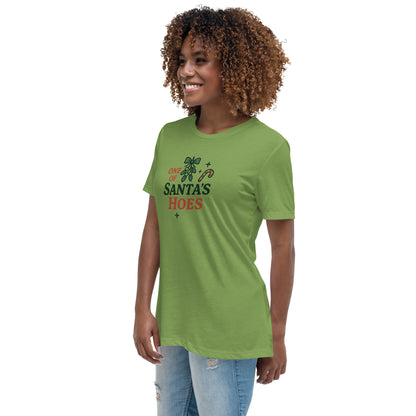 One of Santa’s Hoes Women’s Relaxed Shirt – Funny Christmas Swinger Apparel | DK Apparel-DK Apparel