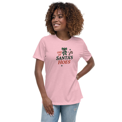 One of Santa’s Hoes Women’s Relaxed Shirt – Funny Christmas Swinger Apparel | DK Apparel-DK Apparel