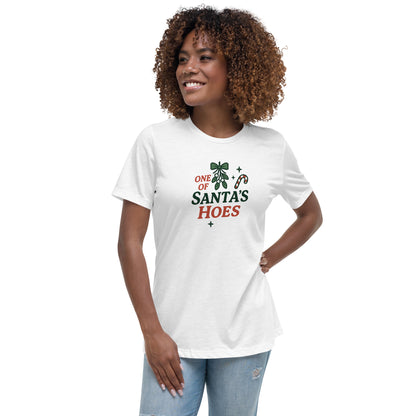 One of Santa’s Hoes Women’s Relaxed Shirt – Funny Christmas Swinger Apparel | DK Apparel-DK Apparel