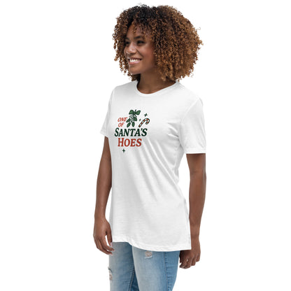 One of Santa’s Hoes Women’s Relaxed Shirt – Funny Christmas Swinger Apparel | DK Apparel-DK Apparel